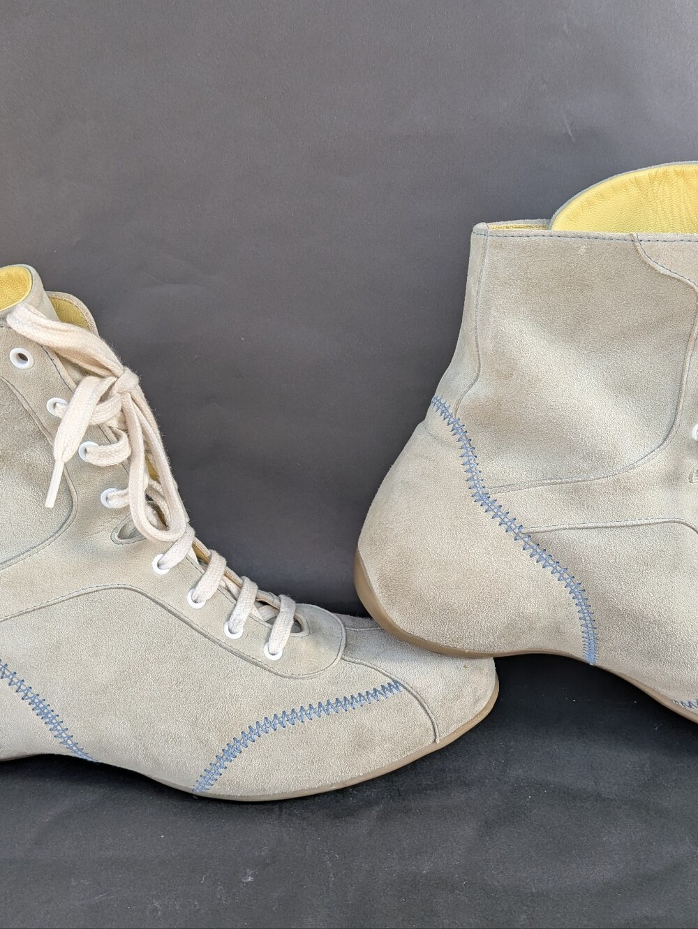 Vintage Espace Women's Leather/Suede Lace Up Boots Size 8 - Picture 14 of 16